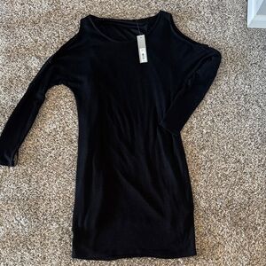 Black Cold Shoulder Dress